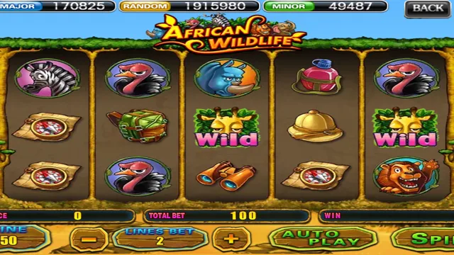Skrin permainan African Wild di 918Kiss BolehSpin