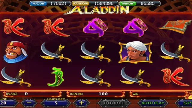 Skrin permainan Aladdin di 918Kiss BolehSpin