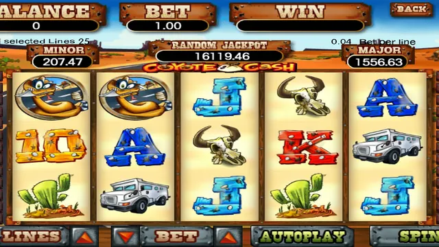 Skrin permainan Coyote Cash di 918Kiss BolehSpin