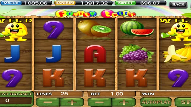Fruit World game screen on 918Kiss at BolehSpin