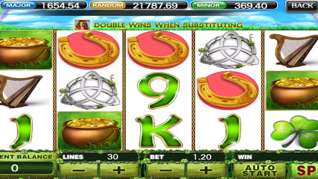 Skrin permainan Irish Luck di 918Kiss BolehSpin