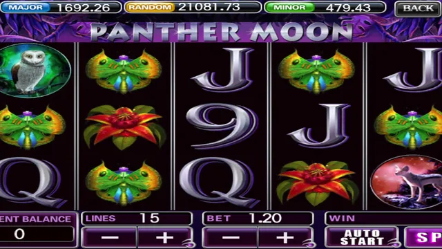 Panther Moon game screen on 918Kiss at BolehSpin