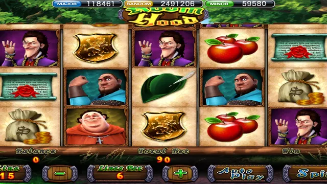 Skrin permainan Robin Hood di 918Kiss BolehSpin