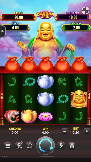Skrin permainan Buddha Spin di ACEWIN BolehSpin