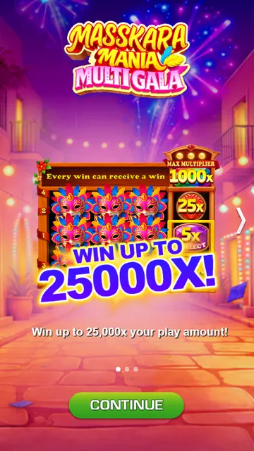 Masskara Mania Multi Gala game screen on ACEWIN at BolehSpin
