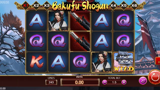 Bakufu Shogun game screen on DragoonSoft at BolehSpin