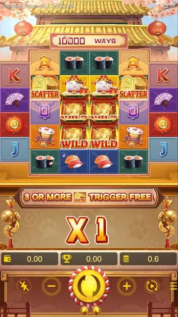 Skrin permainan Blessing Paws di DragoonSoft BolehSpin
