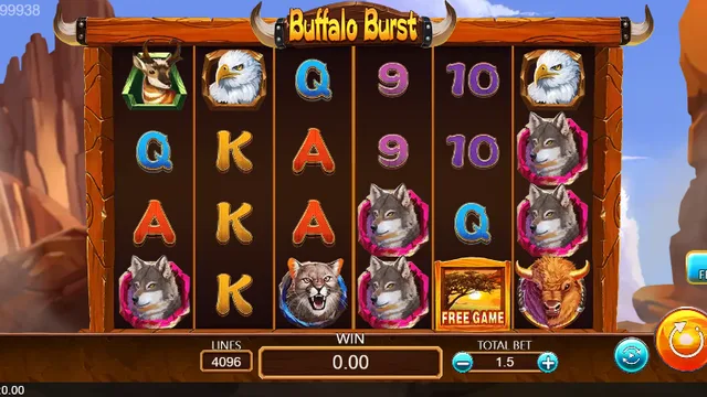 Buffalo Burst game screen on DragoonSoft at BolehSpin