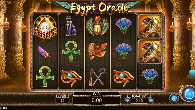 Egypt Oracle game screen on DragoonSoft at BolehSpin