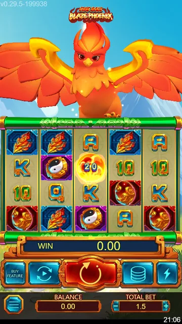 Fire Ball Blaze Phoenix game screen on DragoonSoft at BolehSpin