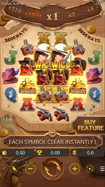 Golden Duel game screen on DragoonSoft at BolehSpin