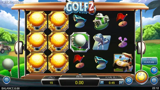 Skrin permainan Golf 2 di DragoonSoft BolehSpin