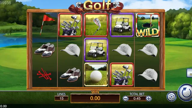 Golf game screen on DragoonSoft at BolehSpin