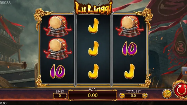 Skrin permainan Lu Lingqi di DragoonSoft BolehSpin