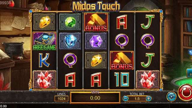 Midas Touch game screen on DragoonSoft at BolehSpin