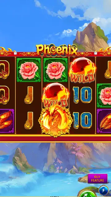 Skrin permainan Phoenix di DragoonSoft BolehSpin