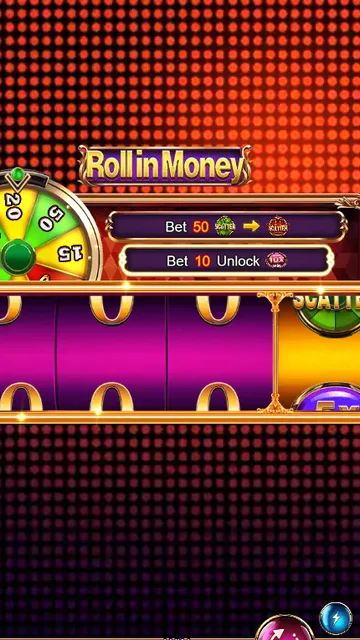 Skrin permainan Roll in Money di DragoonSoft BolehSpin