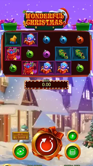 Skrin permainan Wonderful Christmas di DragoonSoft BolehSpin