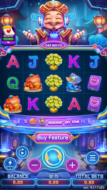 Cyber God of Fortune⁺ game screen on FaChai at BolehSpin