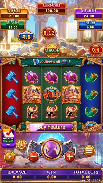 Treasures of Odin game screen on FaChai at BolehSpin