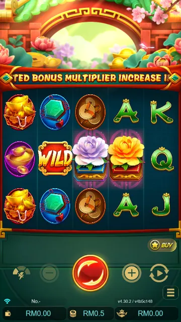 Skrin permainan Blossom Of Wealth di JDB BolehSpin