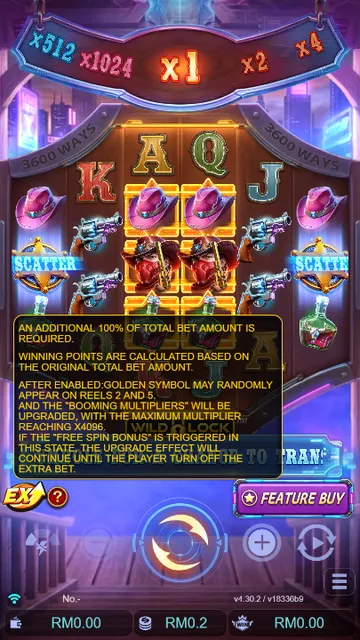 Skrin permainan Cyber Bounty WILD LOCK di JDB BolehSpin
