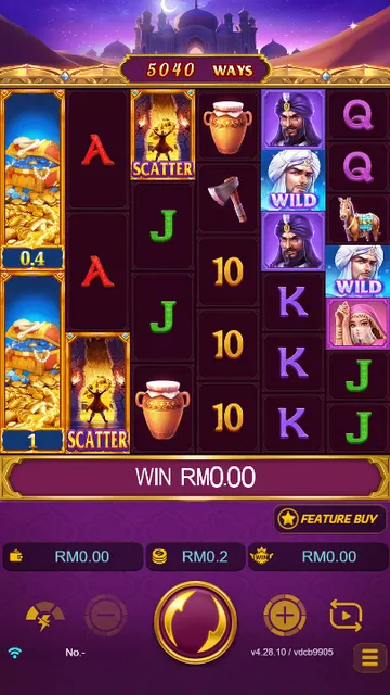 Skrin permainan Open Sesame Mega di JDB BolehSpin