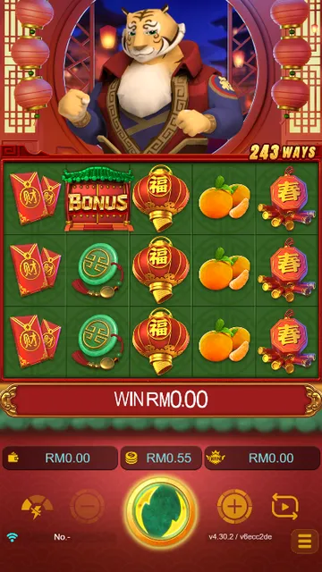 Skrin permainan Prosperity Tiger di JDB BolehSpin