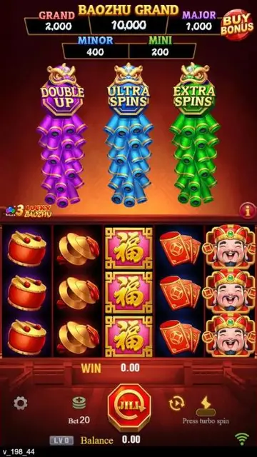 Skrin permainan 3 Lucky Baozhu di JILI BolehSpin