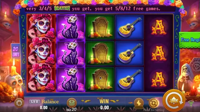 Skrin permainan Bone Fortune di JILI BolehSpin