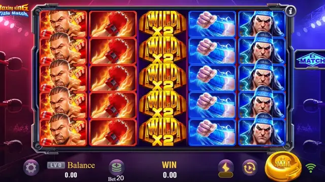 Boxing King Title Match game screen on JILI at BolehSpin