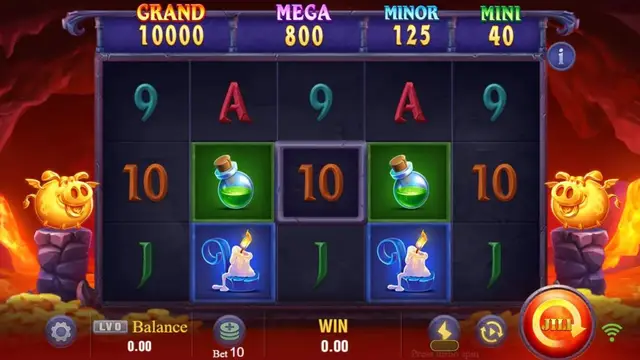 Skrin permainan Devil Fire 2 di JILI BolehSpin