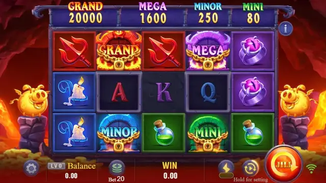 Devil Fire Twins game screen on JILI at BolehSpin