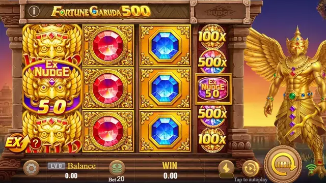 Skrin permainan Fortune Garuda 500 di JILI BolehSpin
