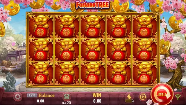 Skrin permainan Fortune Tree di JILI BolehSpin