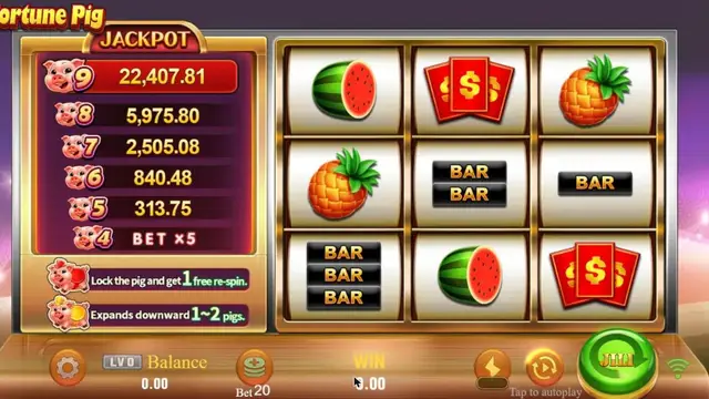 Skrin permainan FortunePig di JILI BolehSpin