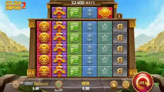 Skrin permainan Golden Empire 2 di JILI BolehSpin