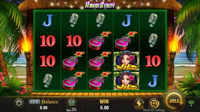 Hawaii Beauty game screen on JILI at BolehSpin