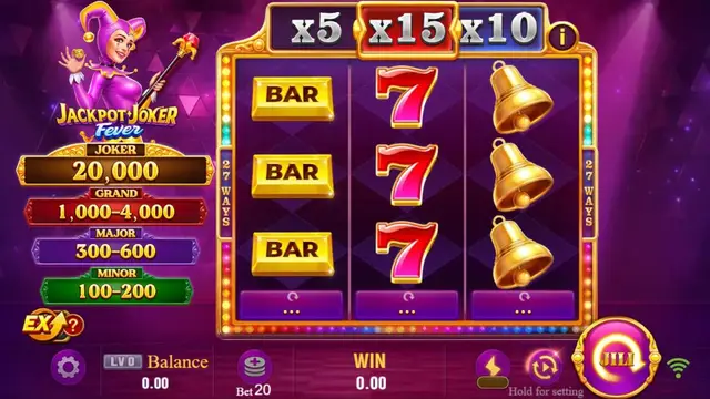 Skrin permainan Jackpot Joker FEVER di JILI BolehSpin