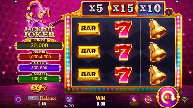 Jackpot Joker game screen on JILI at BolehSpin