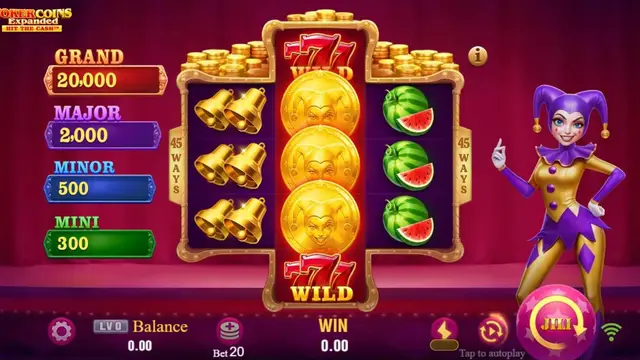 Joker Coins Expanded game screen on JILI at BolehSpin