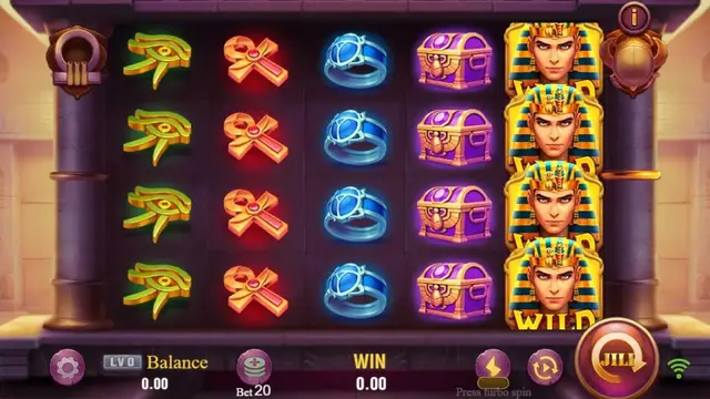 Legacy of Egypt game screen on JILI at BolehSpin