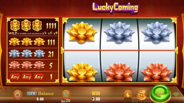 BolehSpin JILI 里的 Lucky Coming 游戏画面