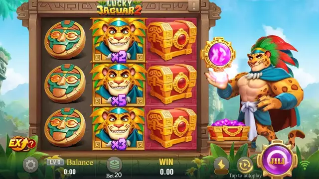 Skrin permainan Lucky Jaguar 2 di JILI BolehSpin