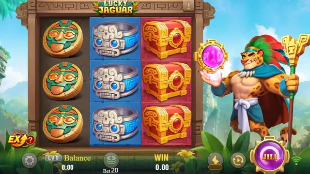Skrin permainan Lucky Jaguar di JILI BolehSpin