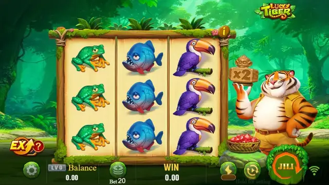 Skrin permainan Lucky Tiger di JILI BolehSpin