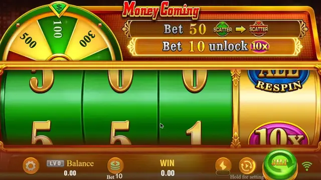 Money Coming game screen on JILI at BolehSpin