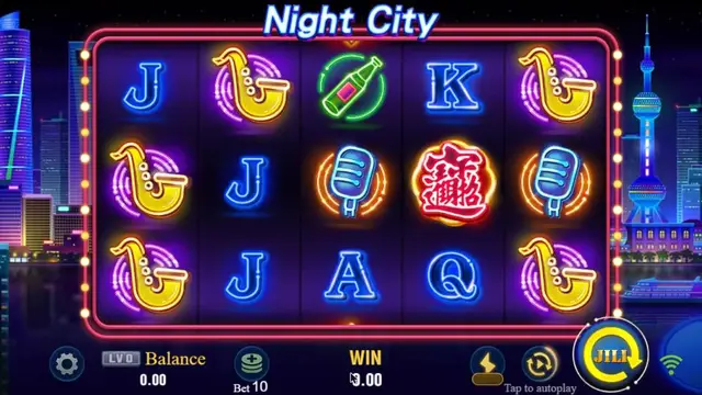 Night City game screen on JILI at BolehSpin