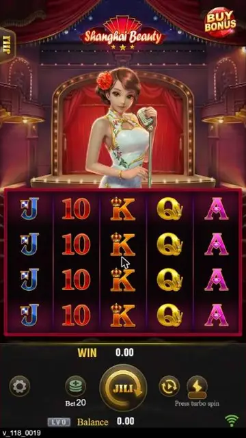 Shanghai Beauty game screen on JILI at BolehSpin