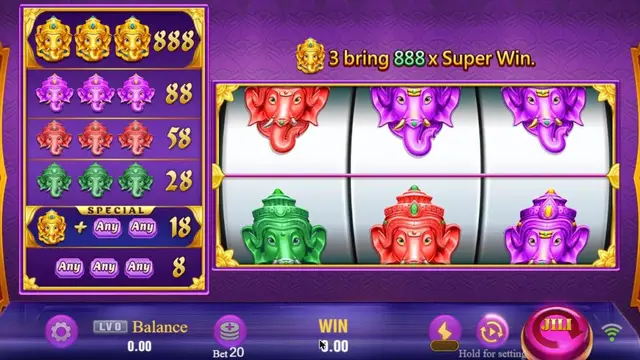 Skrin permainan Super Rich di JILI BolehSpin